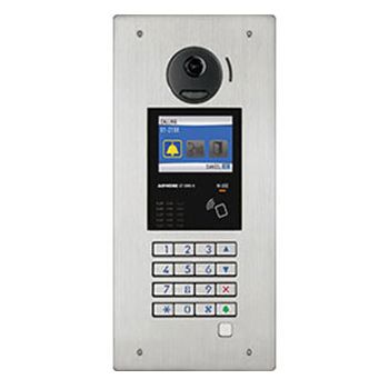 AIPHONE, GT Series, Door station, Stainless steel, Flush mount, Includes camera, speech module, digital keypad and name scroll module, NFC card reader, GF-3B back box req.