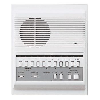 AIPHONE, LEF Series, Room station, Master, Audio, Semi flush mount, 10 call, With door release, All call option requires 1 x BG10C, *** Requires Linear Power Supply ***