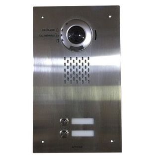 AIPHONE, IX Series, IP Direct 2 Call Video Door station, Flush mount, Stainless steel, PoE 802.3af, Requires 1x RY-IP44 4 in, 4 output relay