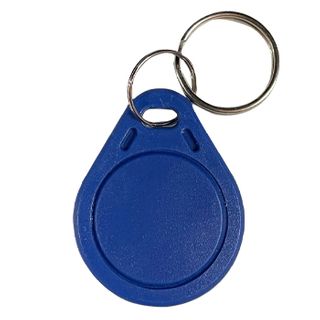 ULTRA ACCESS, Mifare, Proximity tag, Durable, Blue PVC with metal ring, 13.56MHz Smart Card, CSN programmed by default, Suits Mifare capable readers