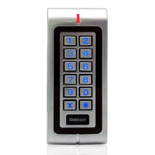 SEBURY, Keypad, Slimline 6x2, Up to 1200 users, Standalone, 2x relay outputs, Metal, Vandal/corrosion resistant, IP68, Backlit keys, Tri colour LED, 12-24V DC/12-18V AC,