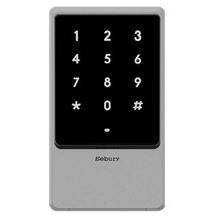 SEBURY, Gen 2 Touch Keypad/Reader, Up to 2000 users, Standalone or 26 Bit Wiegand output, Door output, EM/HID/Mifare compatible, Metal, Vandal resistant, IP68, Backlit keys,12-24V DC