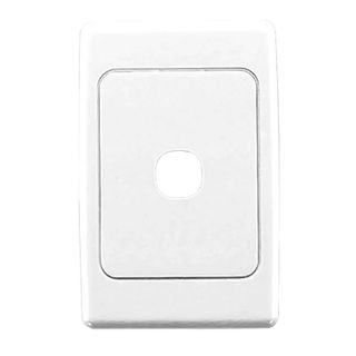 DATAMASTER, 2000 Series, Wall switch plate, Single gang, White