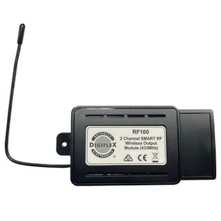 BOSCH, Smart RF 2 way receiver, 433mhz, Suits the RF120 & RF121 Smart Receiver  (Ver 2.51 required),  2 x relays (rated at 30V DC/2A), Runs on 7-45V DC or 9-32V AC, 114mm x 62mm x 28mm.