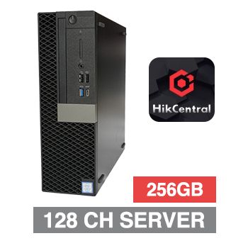 HIKVISION, HD-IP Workstation NVR with Hik-Central Software, 128 channel, Intel Core i5-8500, Windows 10 Enterprise, 256GB SATA SSD, Intel HD Graphics 630, 2 x 4GB 2666Mhz DDR4 UDIMM memory.