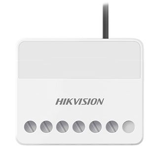 HIKVISION, AX Pro, Wireless Relay module, 433MHz, Two-way, Tri-X wireless technology, Configures from the APP, Tamper, NO/NC relay contact, 7-24V DC powered.