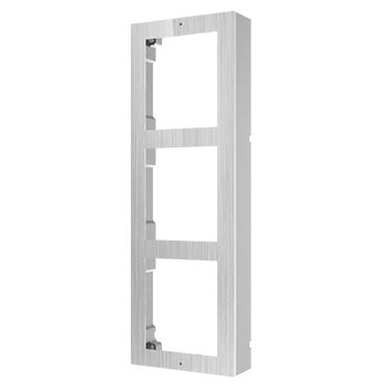 HIKVISION, 8000 Series 2, Modular Stainless Door station back box & frame, Surface mount, 3 modules.