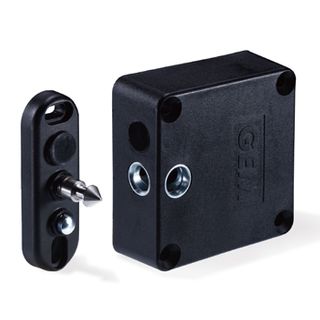 GEM, Electric Cabinet lock, Surface mount, Fail secure, Bond sense and Door status, Relock time delay, suits Drawers, Cabinets and Lockers, 12-28V AC/DC
