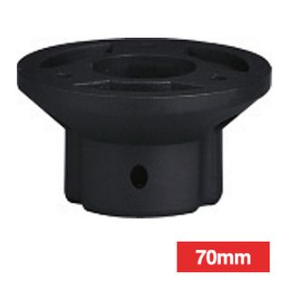 QLIGHT, QT Series, Modular light tower, Pole module, Base module adapter for pole mounting, 70mm, Black