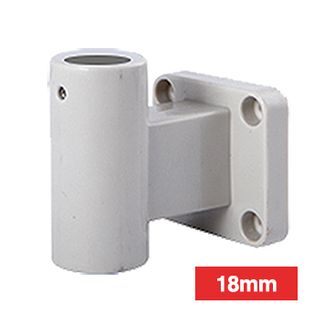 QLIGHT, Mounting bracket for LED signal and tower lights, Wall mounting for pole, Polycarbonate mount, Suits 18mm pole diameter.