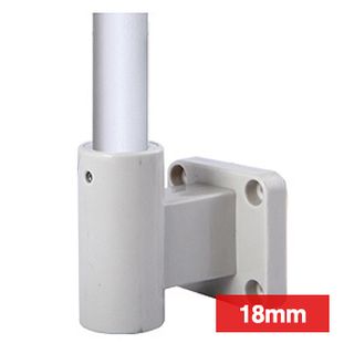 QLIGHT, Mounting bracket for LED signal and tower lights, Wall mounting pole, Polycarbonate mount, Metal pole, 18mm pole diameter