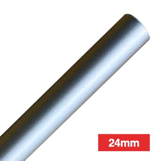 QLIGHT, Mounting Pole for LED signal and tower lights, Non threaded, Metal pole, 24mm pole diameter, 172mm length, suits LW24