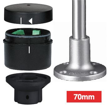 QLIGHT, QT70L Signal tower light base kit, includes Top cover, Base, Pole mount, Pole and SZ24 surface mount