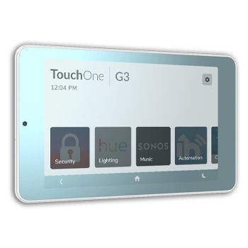 EIGHT, 7" Automation Touch Screen, White, Mirror Finish, Android 10 OS, 64-bit processor, 2GB Ram, 16GB Storage, 3 year warranty, 190 x 115 x 15mm