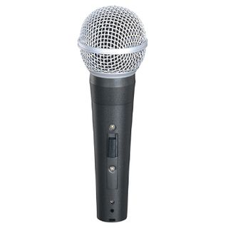 CMX, Handheld dynamic microphone, Uni-directional, Black metal body, Slide switch, 600 ohms balanced, 70Hz-15KHz response, 4m lead with phone plug fitted