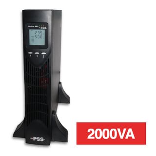 PSS, Enduro series UPS, 2000VA, Double conversion, True online, Includes battery pack for 7min back up time @ 1800W, 2RU, 86.5 x 440 x 600 (HxWxD), 26.3kg, Rack or Tower