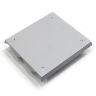 CORRYPLATE, Flat plate with contoured mounting for Corrugated Iron panels, Large - 3 Span, 209mm X 227mm (WxH), ABS Plastic, SHALE GREY