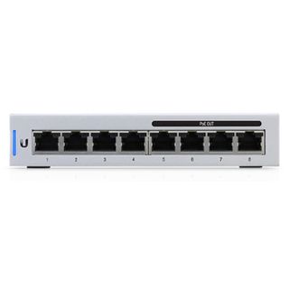 UBIQUITI, 8 Port Gigabit switch, 4x Gigabit POE ports, 4x Gigabit Non-POE ports, Max 15.4W per port, -5 to 45 degrees operating temperature, 148(W) x 31(H) x 100(D)mm.