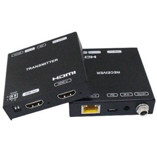 XTENDR, HDMI Extender with Audio extraction, 4K@60Hz (70m), 4K@30Hz (90m), POC to receiver, 90m over single Cat5e/6, Built-in IR, 3D, HDMI 2.0, HDCP 2.2, EDID copy