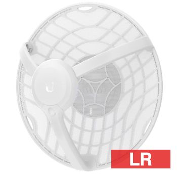 UBIQUITI, AIRMAX GigaBeam, Wireless IP bridge, Transmitter or Receiver, 1Gbps+, 60GHz, 2km range, Outdoor, Inc. pole mount and 24V DC PSU, 0.5A, 11W max