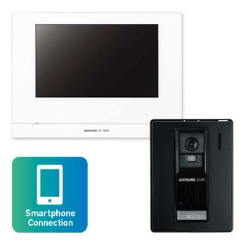 AIPHONE, JO Series, WIFI Video intercom kit, Colour, Hands free, Includes 1 x JO1MDW master station, 1 x JODA surface mount plastic door station, 1x power supply