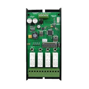 ELSEMA, Receiver, 4 Channel, PCB only. 151 Mhz FM signal, 100mW, 4 relays, 12 - 24 AC/DC