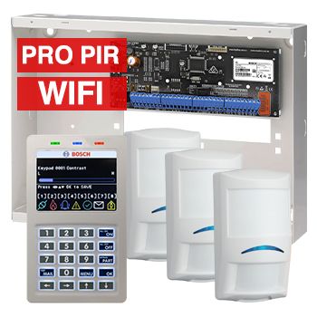 BOSCH, Solution 6000, Alarm kit, Includes CC615PB IP panel, CP737B Wifi Prox LCD keypad, 3x ISC-PPR1-W16 PIR detectors