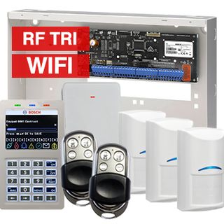BOSCH, Solution 6000, Alarm kit, Includes CC615PB IP panel, CP737B Wifi Prox LCD keypad, 3x RFDL-11 wireless Tritech detectors, RFRC-STR2 Radion receiver, 2x HCT4UL transmitters