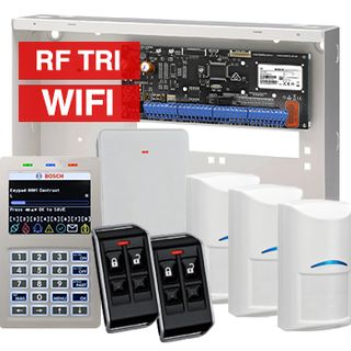 BOSCH, Solution 6000, Alarm kit, Includes CC615PB IP panel, CP737B Wifi Prox LCD keypad, 3x RFDL-11 wireless Tritech detectors, RFRC-STR2 Radion receiver, 2x RFKF-FB transmitters