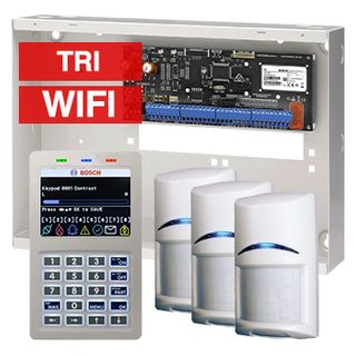 BOSCH, Solution 6000, Alarm kit, Includes CC615PB IP panel, CP737B Wifi Prox LCD keypad, 3x ISC-BDL2-WP12G Tritech detectors