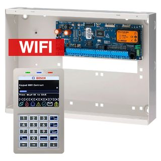 BOSCH, Solution 6000, Alarm kit, Includes CC610PB panel, CP737B Wifi Prox LCD keypad & metal cabinet