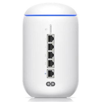 UBIQUITI, Unifi Dream Router, WiFi 6 router, USG, 2x PoE Output - UniFi OS Console (UniFi Network, Protect, Talk, Access) Up to 500Mbps WAN Speeds