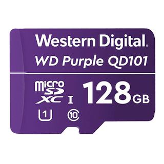 WESTERN DIGITAL, Purple Surveillance 128GB MicroSD SDXC, Read/Write 100/60MB/s.
