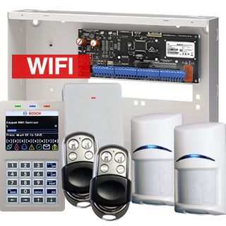 BOSCH, Solution 6000, Wireless alarm kit, Includes CC615PB IP panel, CP737B Wifi Prox LCD keypad, 2x RFPR-12 wireless PIR detectors, RFRC-STR2 Radion receiver, 2x HCT-4UL transmitters