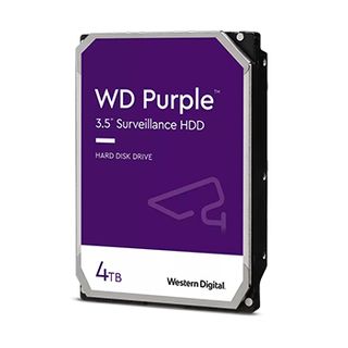 WESTERN DIGITAL, WD Purple Surveillance Edition (24/7) hard drive (HDD), 4000Gb (4TB), 64MB Cache, 5400RPM, 3.5" form factor, SATA 6 Gb/s interface