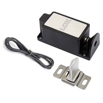 LOX, Cabinet lock with 8m of cable, Surface mount, Fail safe/fail secure, 150kg holding force, 12V DC 190mA / 24V DC 90mA,