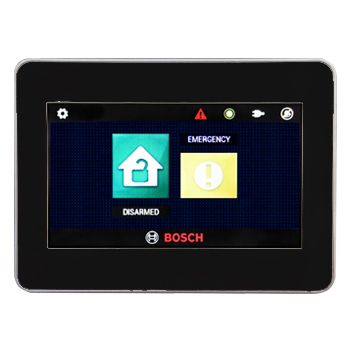 BOSCH, Solution 2000/3000, Keypad, 4.3” touch screen, Graphic LCD, Black, Touch to arm feature, works with older series Bosch panels (Sol 880, 16, etc.)