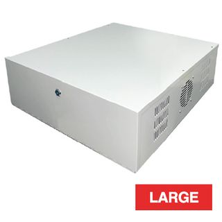 NETDIGITAL, NVR enclosure, Large, External: 510(W) x 565(D) x 170(H)mm, Internal: 470(W) x 550(D) x 160(H)mm, Powder coated steel, Vented on both sides