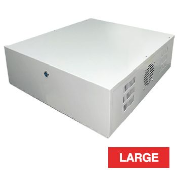 NETDIGITAL, NVR enclosure, Large, External: 510(W) x 565(D) x 170(H)mm, Internal: 470(W) x 550(D) x 160(H)mm, Powder coated steel, Vented on both sides