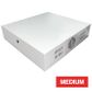 NETDIGITAL, NVR enclosure, Medium, External: 510(W) x 540(D) x 124(H)mm, Internal: 470(W) x 525(D) x 114(H)mm, Powder coated steel, Vented on both sides