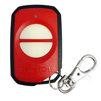 ELSEMA, PentaFOB Transmitter, 2 Channel, Hand held pendant/keyring, 433 MHz FM signal, Includes 3.3V battery, Red