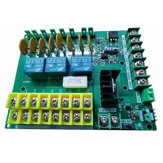 PSS, Fire trip fused power distribution board, 0-24V DC input, 8x Self resetting 2 Amp fused outputs, Selectable 12V or 24V Battery backup, Screw terminals, Fire input override.
