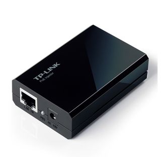 TP LINK, Single port POE injector, IEEE 802.3af compliant, Up to 100mt, Max 15.4W (48V DC) power output,