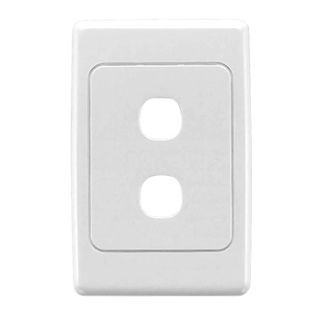 CLIPSAL, 2000 Series, Wall switch plate, Two gang, White
