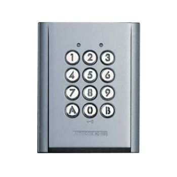 AIPHONE, Keypad, surface mount, vandal and weather resistant, stand alone, 100 users, relay output x2, backlit keys, IP54 rated, 125 x 98mm (HxW), 12 - 24V AC/DC