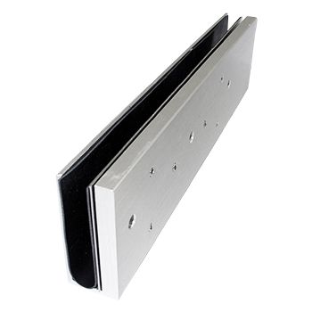 LOX, Glass door U bracket, Suits EM5700M & EM5700DM (2x required), Fixes armature plate to 10 – 12mm glass doors