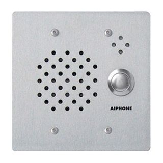 AIPHONE, IE Series, Door station, Audio, Stainless steel, Flush mount, Vandal resistant, Weather Proof, 12 gauge plate with intrusion protection