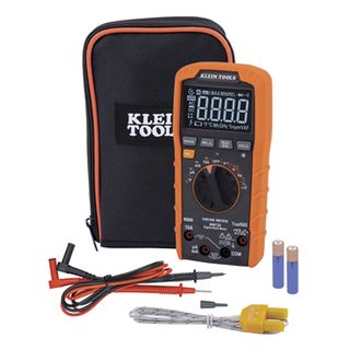 KLEIN TOOLS, Multimeter, digital, TRMS Auto-ranging, 1000V, Temp, Low impedance.