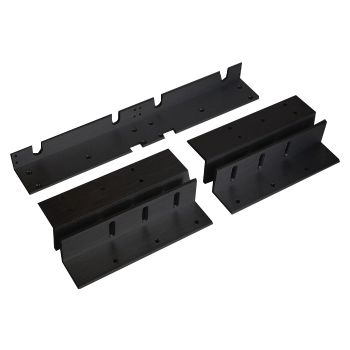 LOX, Adjustable L&Z bracket, Black, Suits EM3500DM-BLK, For inward opening doors