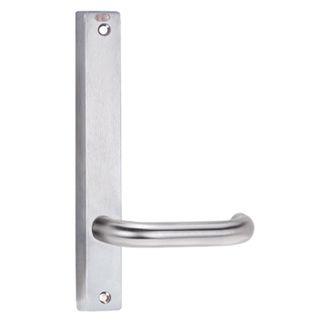LOCKWOOD Internal Plate with Handle, Square End, Stain Chrome, LED lens, suits 3780 mortice locks, 185 x 26 x 11.5mm.